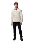 The Columbia Mens Rugged Ridge™ High Pile Half Zip Fleece Jacket in Dark Stone Deschutes Days
