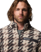 The Columbia Mens Rugged Ridge™ High Pile Half Zip Fleece Jacket in Dark Stone Twills