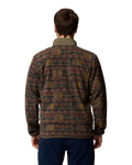 The Columbia Mens Sequoia Grove™ Printed Full Zip Fleece Jacket in Stone Green & Treebark