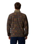 The Columbia Mens Sequoia Grove™ Printed Full Zip Fleece Jacket in Stone Green & Treebark
