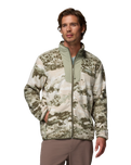 The Columbia Mens Sequoia Grove™ Printed Full Zip Fleece Jacket in Safari & Fieldaze