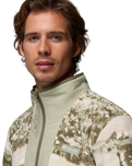The Columbia Mens Sequoia Grove™ Printed Full Zip Fleece Jacket in Safari & Fieldaze