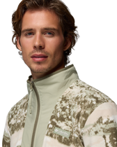The Columbia Mens Sequoia Grove™ Printed Full Zip Fleece Jacket in Safari & Fieldaze