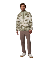 The Columbia Mens Sequoia Grove™ Printed Full Zip Fleece Jacket in Safari & Fieldaze