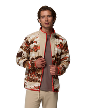 The Columbia Mens Sequoia Grove™ Printed Full Zip Fleece Jacket in Zing & Fieldaze