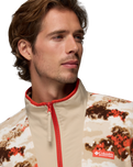 The Columbia Mens Sequoia Grove™ Printed Full Zip Fleece Jacket in Zing & Fieldaze