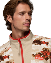 The Columbia Mens Sequoia Grove™ Printed Full Zip Fleece Jacket in Zing & Fieldaze