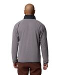 The Columbia Mens Fast Trek™ Overlay Full Zip Fleece Jacket in City Grey & Black