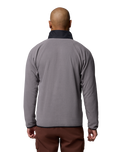The Columbia Mens Fast Trek™ Overlay Full Zip Fleece Jacket in City Grey & Black