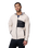 The Columbia Mens Fast Trek™ Overlay Fleece Hoodie in Dark Stone & Black