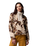 The Columbia Womens Sequoia Grove Printed Half Zip Fleece Jacket in Dark Stone Blossoming