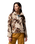 The Columbia Womens Sequoia Grove Printed Half Zip Fleece Jacket in Dark Stone Blossoming