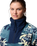 The Columbia Womens Sequoia Grove Printed Half Zip Fleece Jacket in Everblue Blossoming
