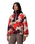 Sequoia Grove™ Printed Half Zip Fleece Jacket in Washed Red & Ikatbloom