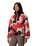 Sequoia Grove™ Printed Half Zip Fleece Jacket in Washed Red & Ikatbloom