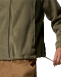 The Columbia Womens Benton Springs Relaxed Full Zip Jacket in Stone Green
