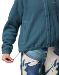 Jasper Ridge™ Pebbled Full Snap Fleece Jacket in Everblue