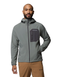 The Columbia Mens Tall Heights™ III Hooded Softshell Jacket in Sedona Sage & Shark
