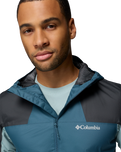 The Columbia Mens Tall Heights™ III Hooded Softshell Jacket in Everblue & Shark