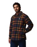 The Columbia Mens Hunter Arch™ Shirt Jacket in Collegiate Navy Track Plaid
