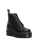 The Dr Martens Womens Sinclair Milled Nappa Leather Platform Boots in Black Milled Napa