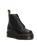 The Dr Martens Womens Sinclair Milled Nappa Leather Platform Boots in Black Milled Napa