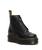 The Dr Martens Womens Sinclair Milled Nappa Leather Platform Boots in Black Milled Napa