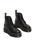 The Dr Martens Womens Sinclair Milled Nappa Leather Platform Boots in Black Milled Napa