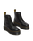 The Dr Martens Womens Sinclair Milled Nappa Leather Platform Boots in Black Milled Napa