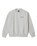 The Brixton Mens Embroidered Heavyweight Crew Sweatshirt in Heather Grey Ash