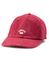 The Levi's® Womens Lazy Girl Logo Cap in Medium Red