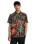 The RVCA Mens Tapestry Shirt in Black