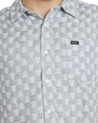 The RVCA Mens Va Monogram Shirt in Vintage Navy
