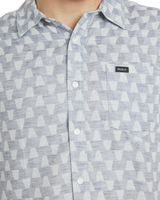 The RVCA Mens Va Monogram Shirt in Vintage Navy