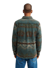The RVCA Mens Dayshift Blanket Flannel Shirt in Hunter Green