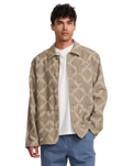 Lauryn Alvarez Ornament Chore Jacket in Sand Brown