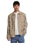 Lauryn Alvarez Ornament Chore Jacket in Sand Brown