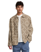 Lauryn Alvarez Ornament Chore Jacket in Sand Brown