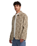 Lauryn Alvarez Ornament Chore Jacket in Sand Brown