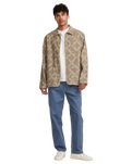 Lauryn Alvarez Ornament Chore Jacket in Sand Brown