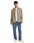 Lauryn Alvarez Ornament Chore Jacket in Sand Brown