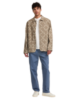 Lauryn Alvarez Ornament Chore Jacket in Sand Brown