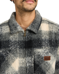 The RVCA Mens Dayshift Flannel Jacket in Black
