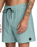 The RVCA Mens VA Pigment Boardshorts in Blue Haze