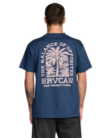 The RVCA Mens Palmgrove T-Shirt in Moody Blue