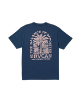 The RVCA Mens Palmgrove T-Shirt in Moody Blue
