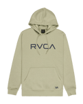 The RVCA Mens Big RVCA Hoodie in Light Khaki