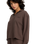 The RVCA Womens Glory Waffle Sweatshirt in Brown Bear