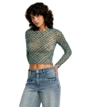 The RVCA Womens River Top in Sea Green