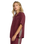 The RVCA Womens SYD Stripe Shirt in Wine
